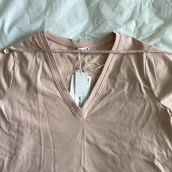 ZARA Premium Cotton T-Shirt Color- Beige/Pink Size-Large NWT - Picture 11 of 16